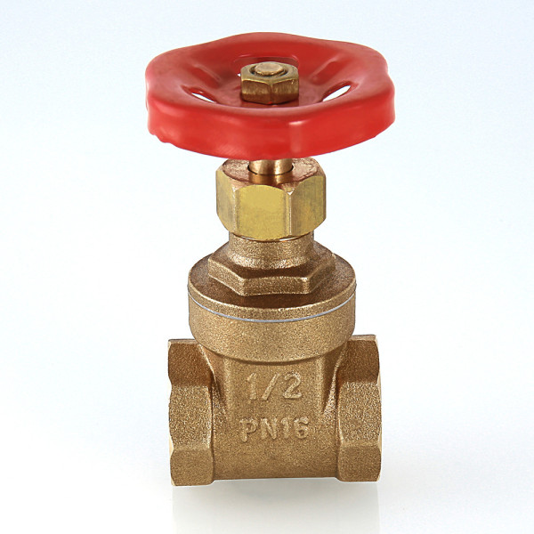 Задвижка клиновая 1" Valtec (красная рукоятка) VT.012.G.06
