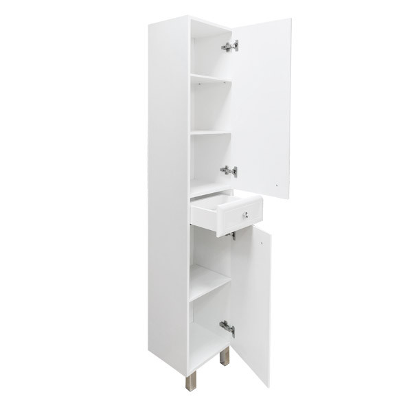 Пенал подвесной Comforty Севилья 350x1900x320 слоновая кость глянцевый (00-00001638)