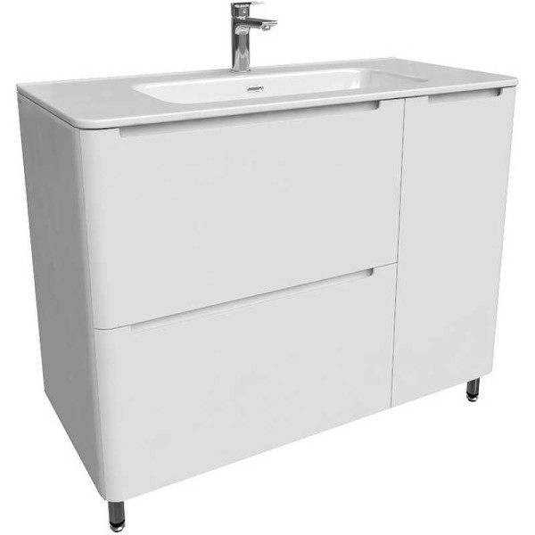 Тумба напольная Iddis Edifice 100 белая (EDI10WFi95)