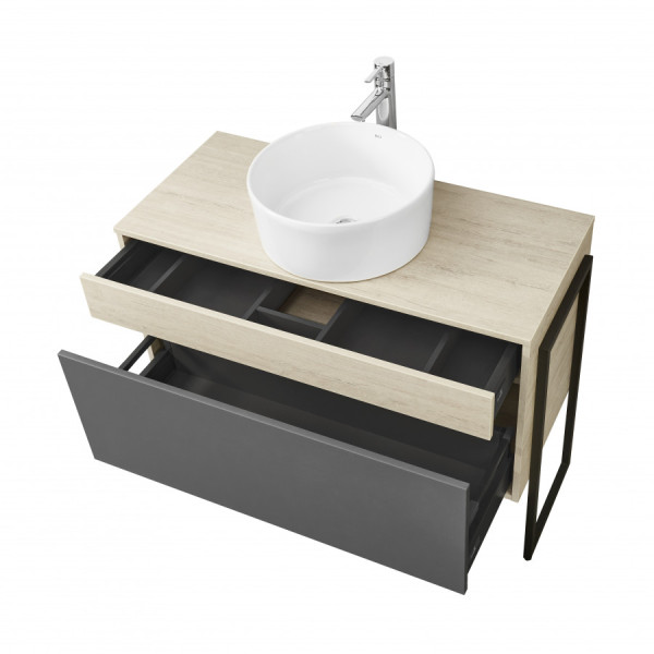 Тумба подвесная Aquaton Лофт Урбан 1000x450x510 черный, орегон (1.A247.7.01L.QX6.0) Тумба подвесная Aquaton Лофт Урбан 1000x450x510 черный, орегон (1.A247.7.01L.QX6.0)