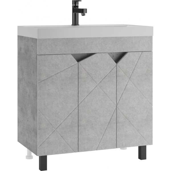 Тумба напольная Classica 80 Vector светлый бетон без ящика Домино (DV6614T) Тумба напольная Classica 80 Vector светлый бетон без ящика Домино (DV6614T)