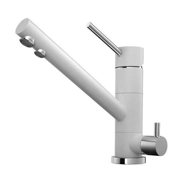 Смеситель для кухни Omoikiri Tonami-WH белый/хром (4994061) Смеситель для кухни Omoikiri Tonami-WH белый/хром (4994061)