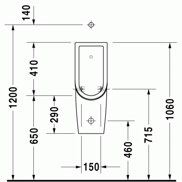 Писсуар подвесной Duravit Starck 3 300х245х700 (0826250000)