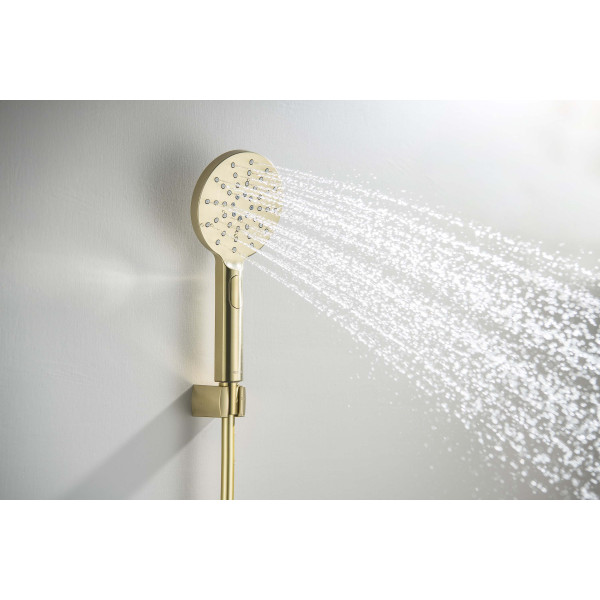 Душевой гарнитур Aquatek Select 120 3 jet шлифованное золото (AQ2033BG)