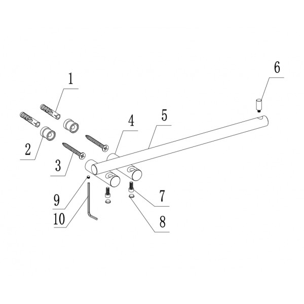 Полотенцедержатель Abber Osten 316 золото брашированное (AA1854BG)
