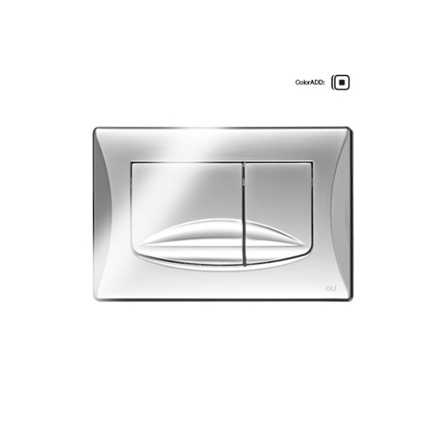 Клавиша смывная Oli River Dual хром глянцевый (638504)