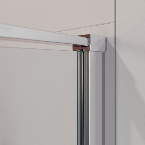 Душевые двери Cezares Liner 100x195 стекло прозрачное, профиль хром (LINER-B-12-100-C-Cr-L)