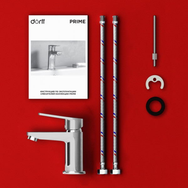 Смеситель для раковины Dorff Prime хром (D4002100)