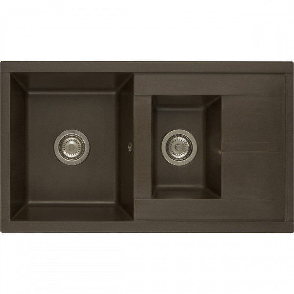 Мойка для кухни врезная Aquaton Делия 87 510x870x218 кофе (1.A716.2.32D.E28.0)