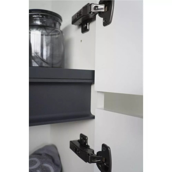 Пенал подвесной Comforty Лозанна 400x300x1900 белый глянцевый (00-00017838)