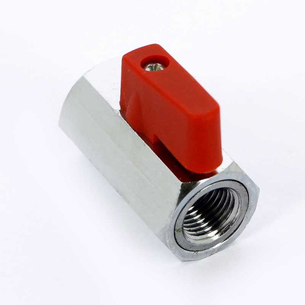 Кран Itap 1/4" ВВ шаровый Mini (красная рукоятка-рычаг) (1250014)