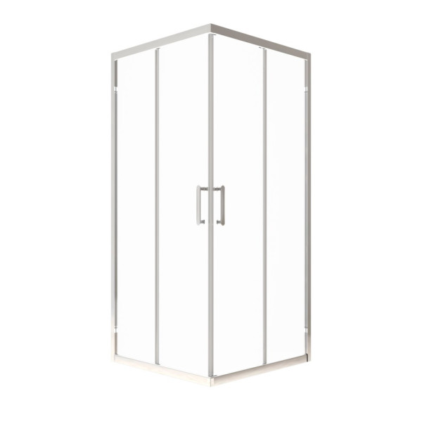 Душевой уголок Triton Фикс-хром 90x90  стекло прозрачное, профиль хром (DK415)