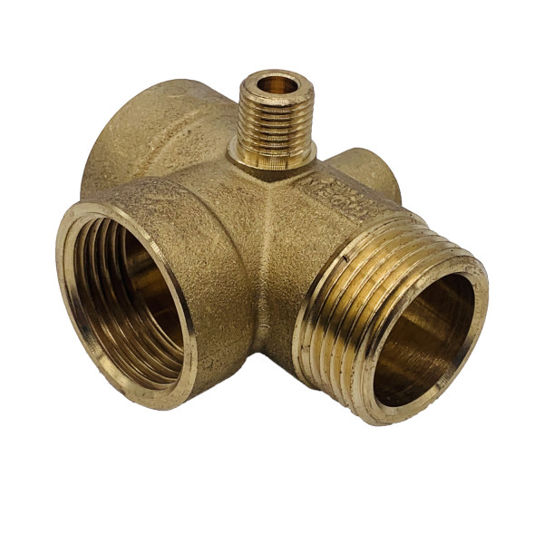 Соединение пятиходовое 1" (72 мм.) Tiemme (латунь) 1500128 / 1510G057206 Соединение пятиходовое 1" (72 мм.) Tiemme (латунь) 1500128 / 1510G057206