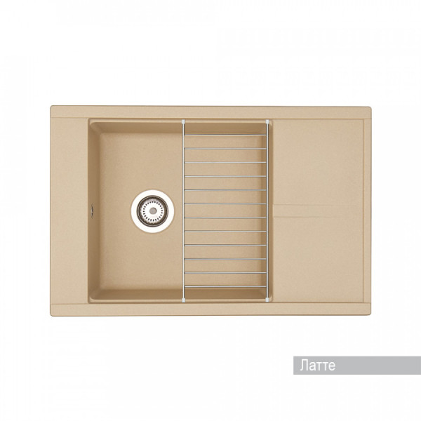 Мойка для кухни врезная Aquaton Делия 78 516x787x218 латте (1.A715.1.32D.E26.0)