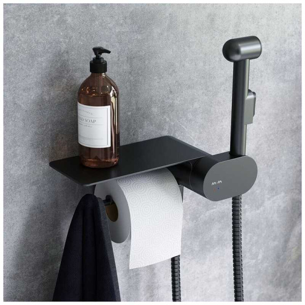 Смеситель с гигиеническим душем AM.PM Like черный матовый (F0202622)