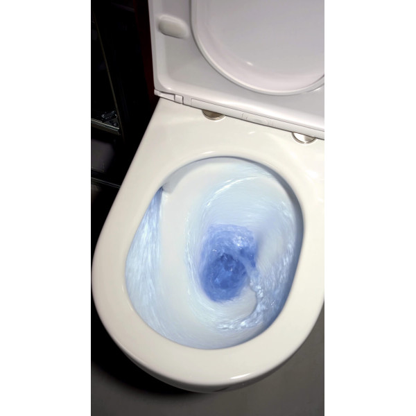 Инсталляция с унитазом TECEspring Base с клавишей хром глянц. унитаз модель R (K401101WCR)