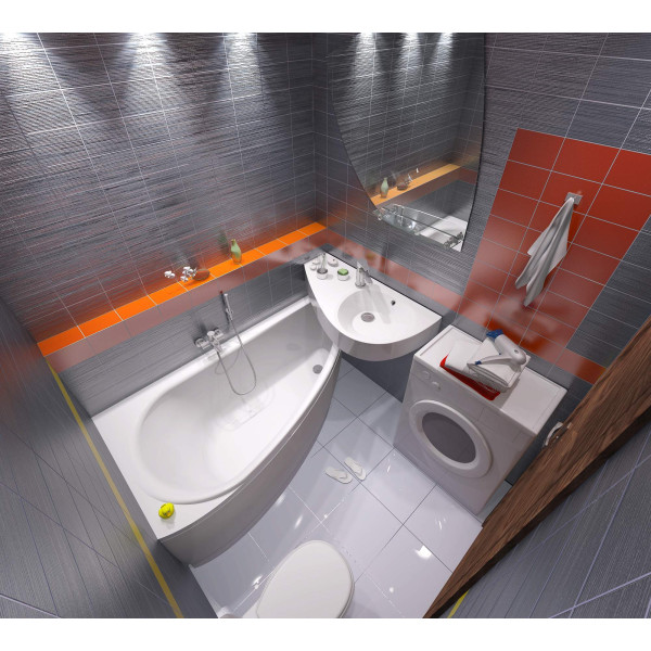 Ванна акриловая 1Marka Piccolo 150x75 правосторонняя белая (01пк1770п)