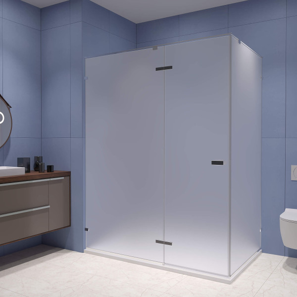 Душевой уголок RGW Stilvoll 100x80 стекло матовое, профиль хром (353204008-21)