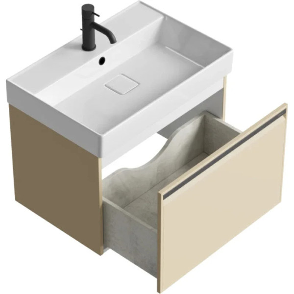 Тумба подвесная Aqwella Pure 640x443x464 капучино светлый (PUR0165KS) Тумба подвесная Aqwella Pure 640x443x464 капучино светлый (PUR0165KS)