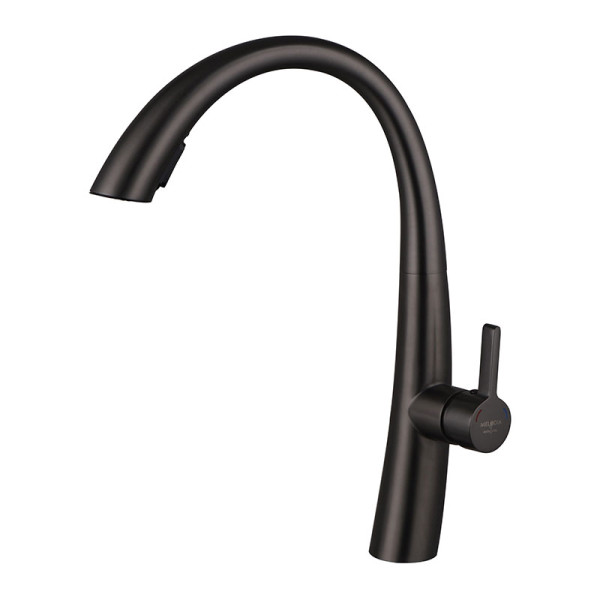 Смеситель для кухни Melodia della vita Perfetto с выдвижным изливом, оружейная сталь (MDV30207gn) Смеситель для кухни Melodia della vita Perfetto с выдвижным изливом, оружейная сталь (MDV30207gn)