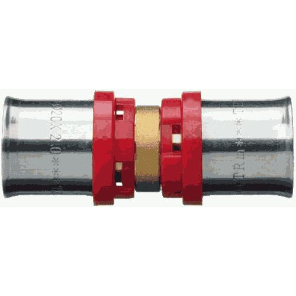 Соединение прямое 20*20 TeRma (пресс, латунь) (02014) Соединение прямое 20*20 TeRma (пресс, латунь) (02014)