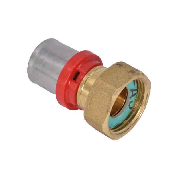 Соединение прямое Tiemme 20х3/4" с накидной гайкой (пресс) (1650062 / 1665G002005CZ)