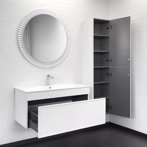 Тумба подвесная с раковиной Comforty Мадрид 1000x460x465 белый матовый (00-00017864)