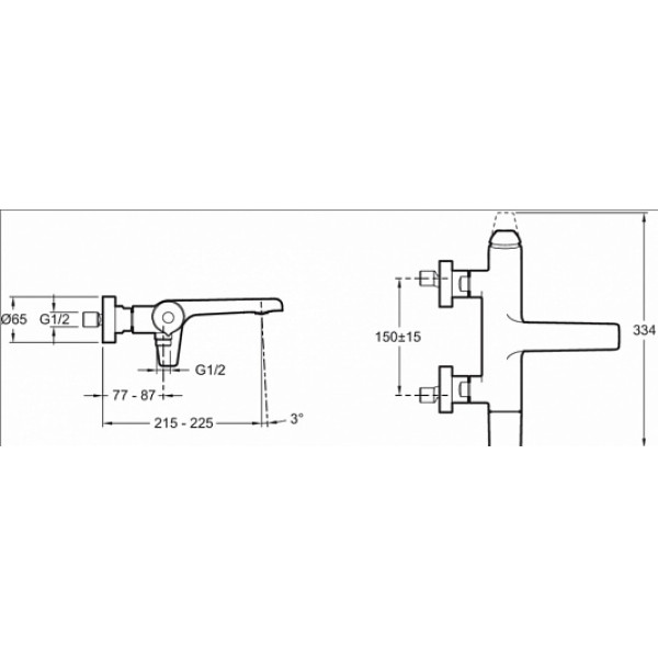 Смеситель для ванны и душа Jacob Delafon Avid хром (E97369-CP) Смеситель для ванны и душа Jacob Delafon Avid хром (E97369-CP)