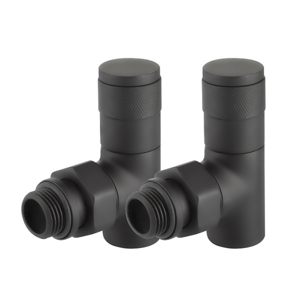 Комплект дизайн-вентилей Royal Thermo PIANO 1/2" угловой (черный) (RTE 56.0013) Комплект дизайн-вентилей Royal Thermo PIANO 1/2" угловой (черный) (RTE 56.0013)