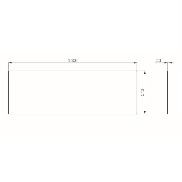 Экран фронтальный AM.PM Func 160х70 (W84A-160-070W-P)