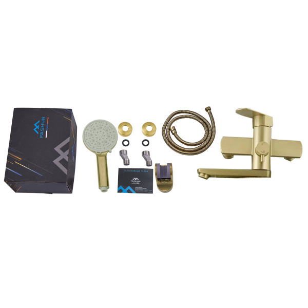 Смеситель для ванны и душа Fashun с душевым комплектом Бронза (A53020-21)