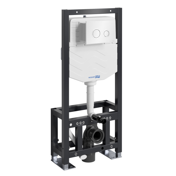 Инсталляция для унитаза WasserKRAFT Dill с клавишей смыва белая с хромом (61TLT.010.ME.WH01) Инсталляция для унитаза WasserKRAFT Dill с клавишей смыва белая с хромом (61TLT.010.ME.WH01)