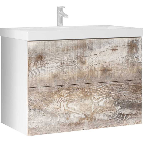 Тумба подвесная Marka One Push 600*450*516 бетон (У55905)