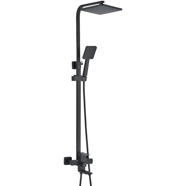 Душевая система Wesnaart Kubus черная (KUB13-314Black)