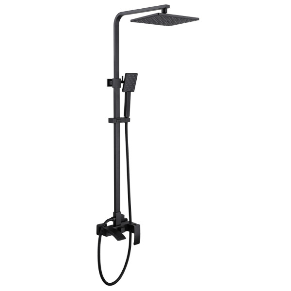 Душевая система Abber Wasserfall черный матовый (AF8616B)
