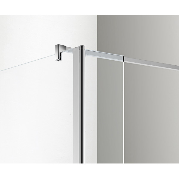 Душевое ограждение Azario Chicago 120х195 стекло прозрачное, профиль серебро (AZ-NAR6321 1200)