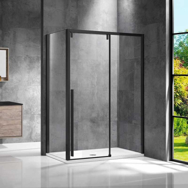 Душевой уголок Vincea Lugano VSR-1L-1 1400х900х1950 стекло прозрачное, профиль черный (VSR-1L9014CLB-1) Душевой уголок Vincea Lugano VSR-1L-1 1400х900х1950 стекло прозрачное, профиль черный (VSR-1L9014CLB-1)
