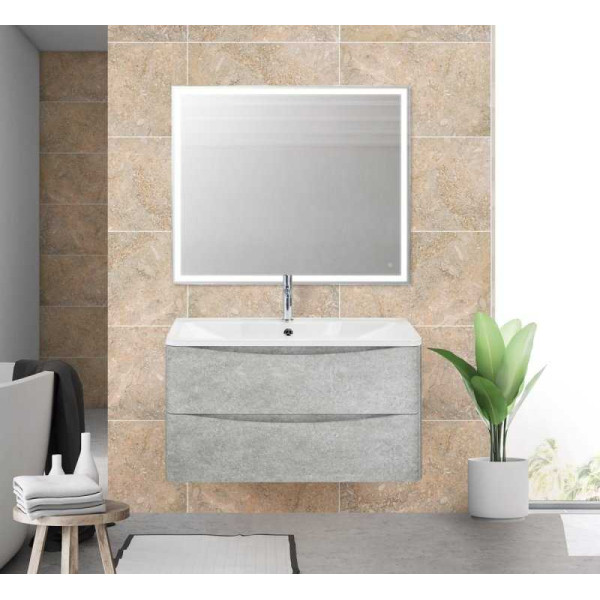 Тумба подвесная BelBagno Acqua 80 Cemento Verona Grigio (ACQUA-800-2C-SO-CVG) Тумба подвесная BelBagno Acqua 80 Cemento Verona Grigio (ACQUA-800-2C-SO-CVG)