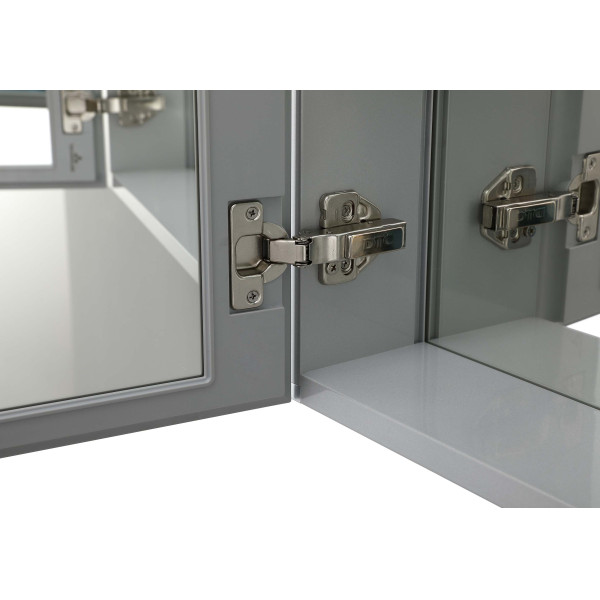 Шкаф зеркальный алюминиевый Aquatek 508x660x134 (AQ7508-MC)