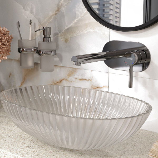 Смеситель для раковины встраиваемый WasserKRAFT хром (4130)