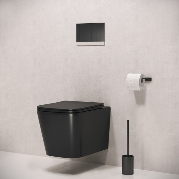 Клавиша смывная Iddis черная матовая Unifix (UNIS1MBi77)