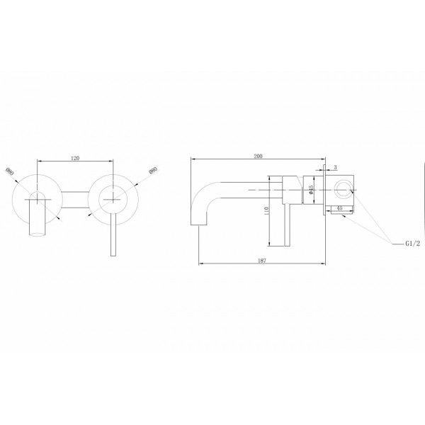 Смеситель для раковины Abber Wasser Kreis Золотой (AF8112G)