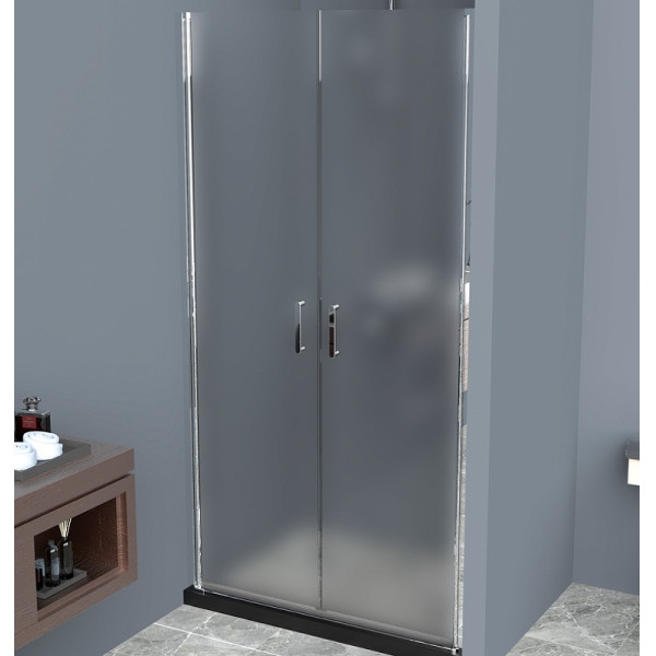 Душевая дверь BelBagno Uno 100x190 стекло рифленое, профиль хром (UNO-B-2-10-P-Cr) Душевая дверь BelBagno Uno 100x190 стекло рифленое, профиль хром (UNO-B-2-10-P-Cr)