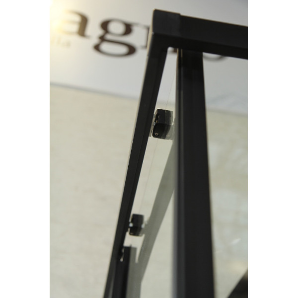 Душевой уголок Cezares Eco 100x100x190 стекло прозрачное, профиль черный (ECO-O-A-2-100-C-NERO) Душевой уголок Cezares Eco 100x100x190 стекло прозрачное, профиль черный (ECO-O-A-2-100-C-NERO)