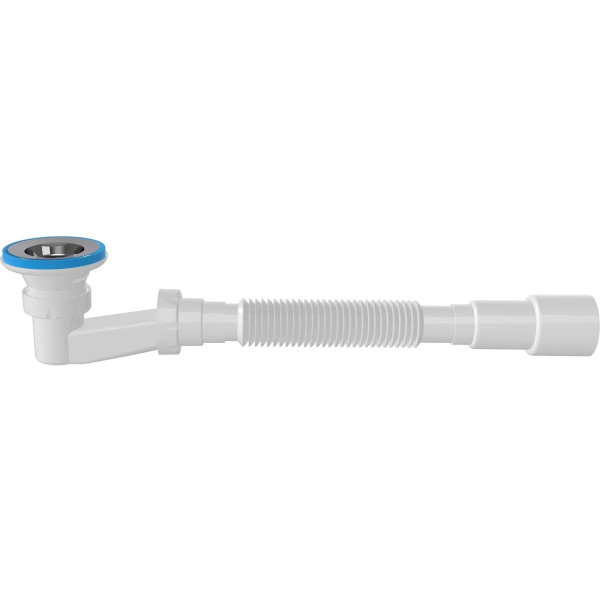 Сифон для душевого поддона Nova 1 1/2"х70 (h=90 мм) с гибкой трубой 1 1/2"х40/50 (1621)