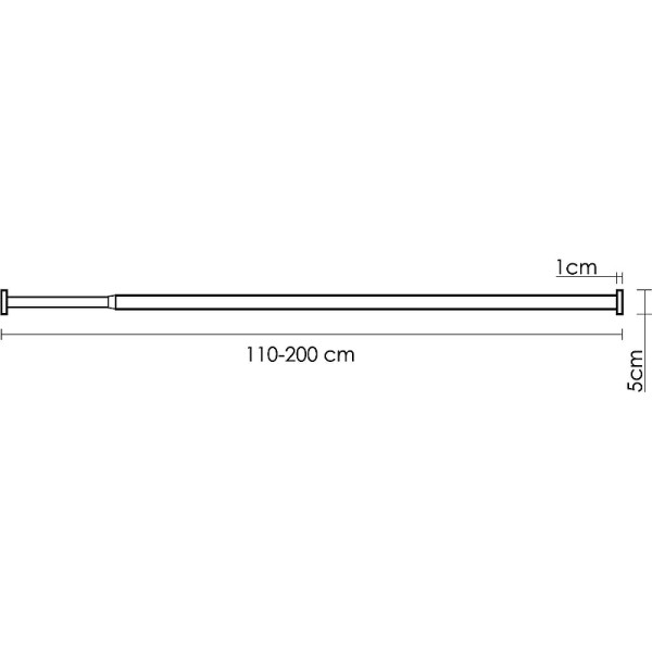 Карниз для ванны Wasser Kraft Aisch 200 золотой (SC-551120)