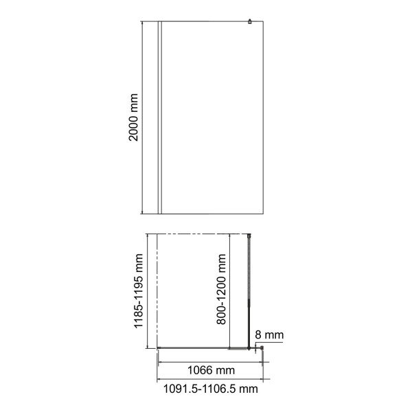 Душевое ограждение WasserKRAFT Abens 110x200 стекло прозрачное, профиль черный (20W46) Душевое ограждение WasserKRAFT Abens 110x200 стекло прозрачное, профиль черный (20W46)