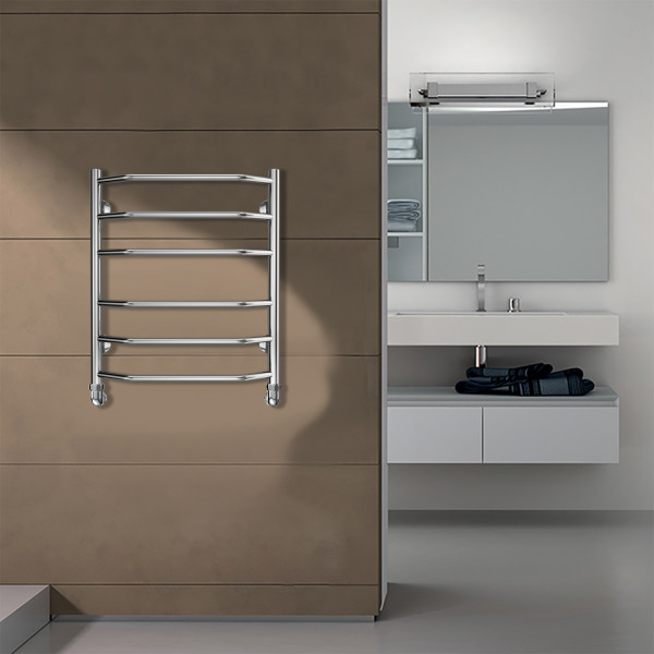 Полотенцесушитель водяной Azario Ravenna 500x600 хром