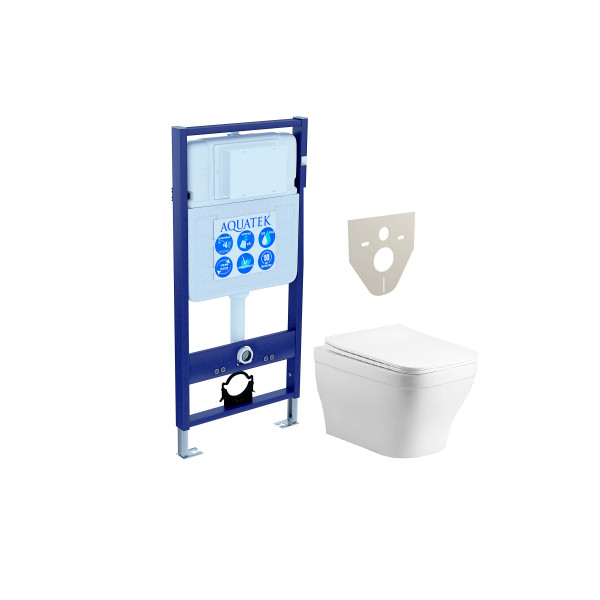 Комплект инсталляция с унитазом Aquatek Амадео (SET AQUATEK АМАДЕО cm)