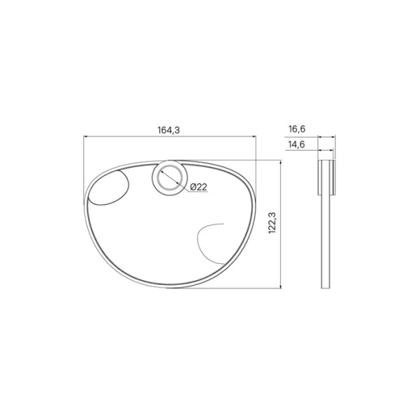 Мыльница на стойку для душа черная матовая Agua Iddis (AGUPM0i17)